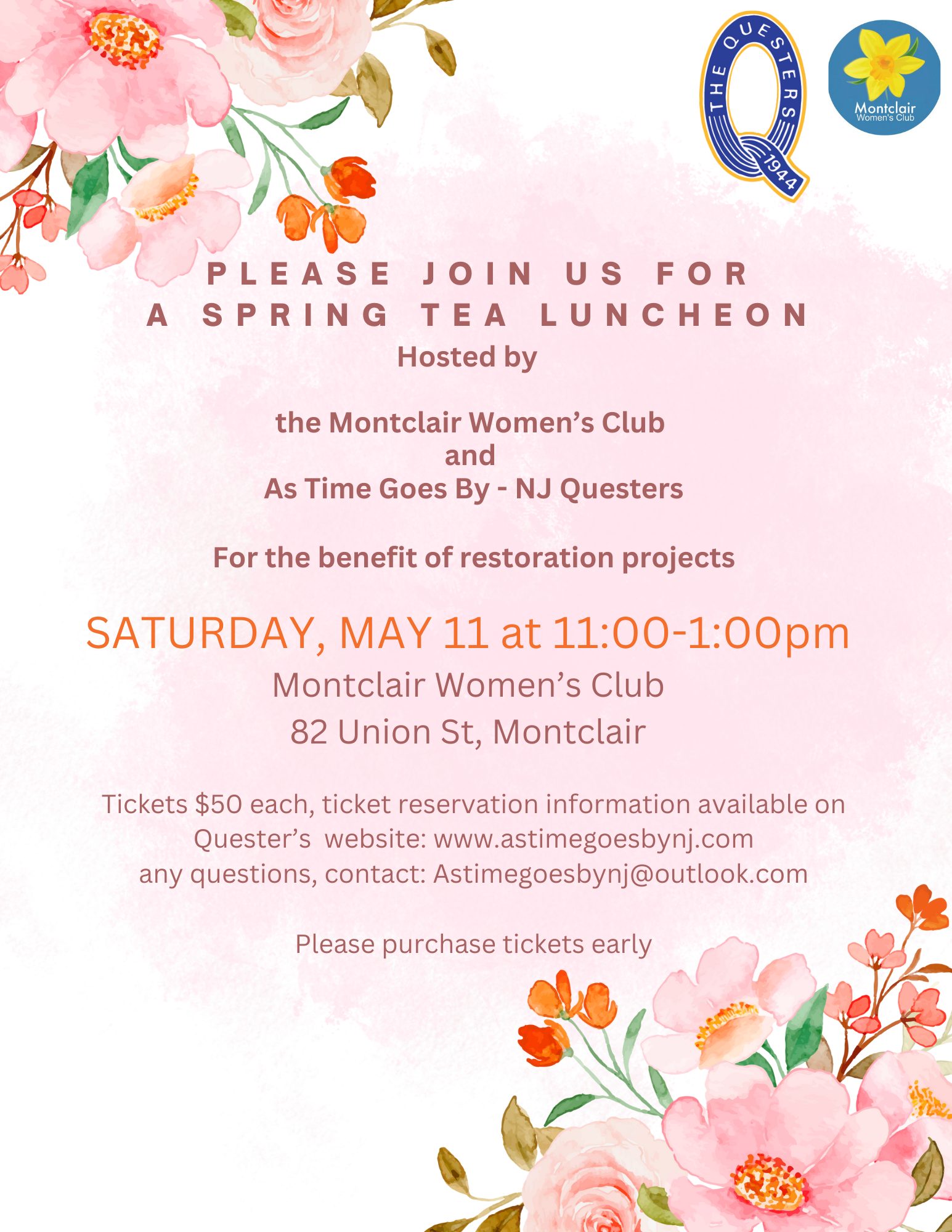 A Spring Tea Luncheon Fundraiser